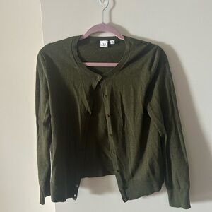 GAP Forest Green Knit Cardigan